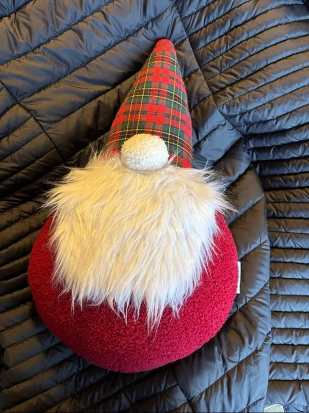 EAGAROO  Gnome Plush soft stand up Decoration - Red Plaid Hat beard